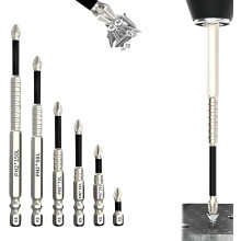 MagFixer K5 -iskunkestävä kärkisarja, erittäin magneettinen, liukumaton kipsilevylle/puulle/metallille, yhteensopiva sähkötyökalujen kanssa