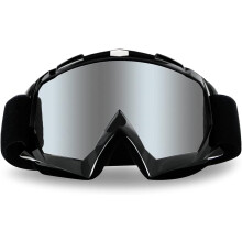 Goggles Dirt Goggles Anti UV Safety Goggles Anti Scratch Motocross Goggles Glasses Motorbike Goggles for Cycling Riding Climbing Skiing-Sliver Lens