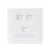YIEMEEN 86 Type Computer Socket Panel CAT5E Network Module RJ45 Cable Interface Outlet 2