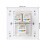 Πάνελ πρίζας τοίχου 4 θυρών RJ45 Ethernet 86x86 χιλ. 3