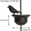 1 τεμάχιο Vintage Bird Rain Chain Αποχέτευσης Υδρορροές Διακοσμημένη Αλυσίδα Βροχής Κήπος 3