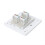 Πάνελ πρίζας τοίχου 4 θυρών RJ45 Ethernet 86x86 χιλ. 5
