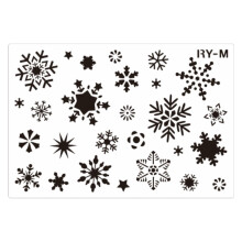 Christmas Drawing Templates Snowflakes Stencils for Kid Card Making Scrapbooking Painting on Paper Canvas Plastic