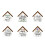 6 semne de perete din lemn în formă de pasăre, decor rustic de la fermă 2