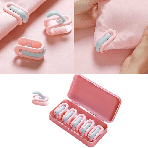 Nonslip Quilt Clip For Easy Installation Secures-blue pink 1