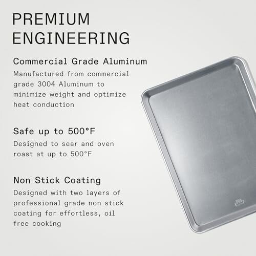 Cookware - Sheet Pan - Commercial Grade Aluminum - Professional Bakeware 2