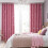 Cortinas infantis térmicas com estampa de lua e estrelas rosa (2 painéis, 193 cm), compatíveis com decoração de quarto e casa. 6