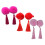 Presilhas decorativas em estilo chinês rosa, 6 peças 3