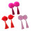 Presilhas decorativas em estilo chinês rosa, 6 peças 8