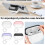 Capa protetora com suporte, compatível com AirPods Pro 3, em silicone líquido macio. 3