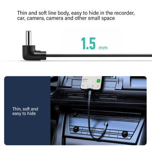 Cabo de extensão USB Tipo C com curvatura de 90 graus e velocidade de 480 Gbps. 1