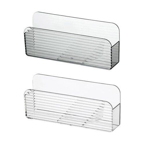 Space Efficient Plastic Holder Unit for Remotes Easy-Clear 1