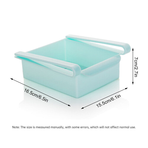 Egg Holder for Refrigerator, Fridge Egg Storage Tray, Clear Plastic Egg Drawer for Refrigerator, Space Saver Egg Storage Container & Organizer(Blue) 1
