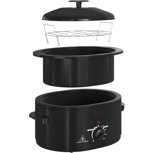 8 QT Electric Roaster Oven with Self-Basting Lid 2