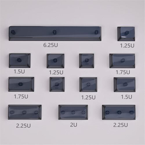 XDA Keycaps PC Transparent 1.75u Blank Mechanical 1pc 1