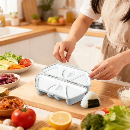 6 In 1 Multifunctional Onigiri Rice Tool Kit for Quick Triangle Shaping and Cake Making 1