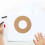 Khaki Round Paper Wreath Rings 11 pcs 4