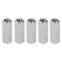 Non-Rusting Corrosion Resistance Hex Coupling Nut Threaded Rod Connectors Sturdy And Durable Easy Installation Zinc Plated Mechanical Hardware