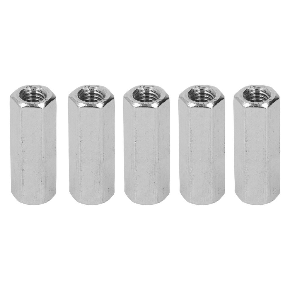 Non-Rusting Corrosion Resistance Hex Coupling Nut Threaded Rod Connectors Sturdy And Durable Easy Installation Zinc Plated Mechanical Hardware 9357860245395