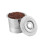 Stainless Steel Reusable Coffee Capsule Cup with Lid, 1 5