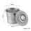 Stainless Steel Reusable Coffee Capsule Cup with Lid, 1 3