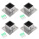 Seitliche Rohrhalterungs-Sets – Edelstahl, 4er-Pack 4