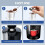 Stainless Steel Reusable Coffee Capsule Cup with Lid, 1 4