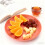 Round Plastic Plates 9 Inch Lightweight Dinner Plates Stackable Shockproof Pink Fruit Plates 4