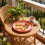 Round Plastic Plates 9 Inch Lightweight Dinner Plates Stackable Shockproof Pink Fruit Plates 6