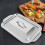 Stainless Steel Fish Roasting Pan Silver Deep 1 Set 4