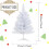 2ft White Artificial Christmas Tree with Plastic Base 3