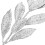 12Pcs Silver Glittery Artificial Leaf Stems for Christmas Tree Branch Decoration 3