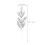 12Pcs Silver Glittery Artificial Leaf Stems for Christmas Tree Branch Decoration 6