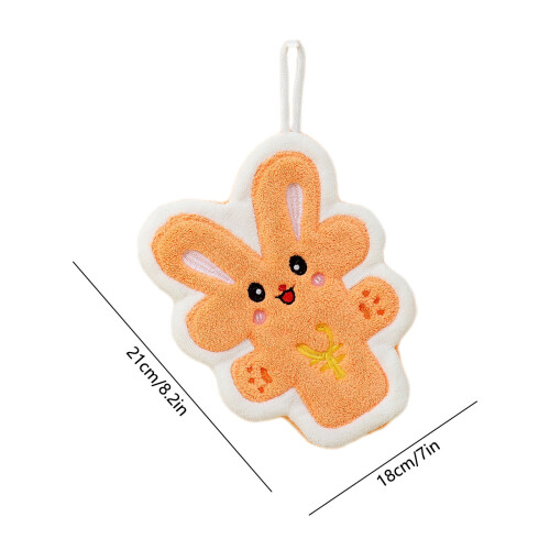 Rabbit-Shaped Hand Towel Absorbent 16x24 Inch 2