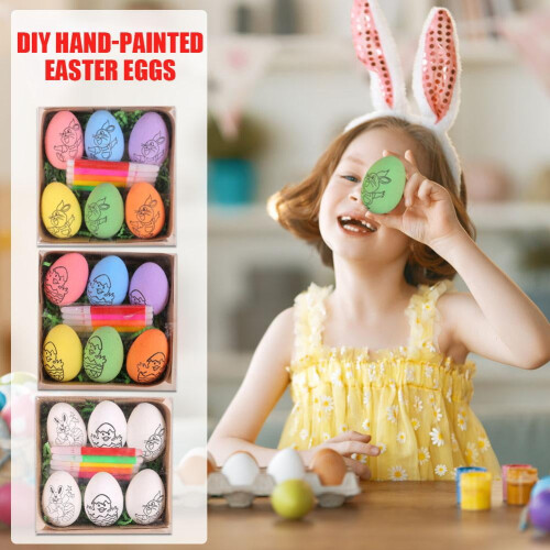 DIY Πασχαλινά αυγά, Πλαστικά πασχαλινά αυγά, Χειροποίητο αυγό από αφρώδες 2