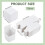 30 boîtes cadeaux pliables blanches 6x6x6cm avec couvercle 2
