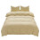 Bedding Set Soft Breathable Reactive Print Beige 4-Piece 2