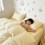Bedding Set Soft Breathable Reactive Print Beige 4-Piece 6