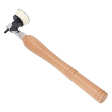 Sanding Kit with Wooden Handle 1in & 2in Pads 50pcs Discs for Bowl Finishing