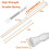 Verstelbare spanstang 12-20 inch wit 2
