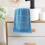 Toalha de banho de algodão absorvente de secagem rápida, 73 x 34 cm (28,74 x 13,39 polegadas). 5