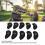 10 Pack Black Golf Iron Head Covers 1