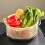 Kitchen Colander Set with Bowl, Rotating Double Layer Drain Basket, White 1