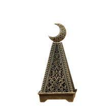 Arzător de tămâie pentru casă, difuzor de aromă de cameră, suport de tămâie din aliaj metalic de cupru, con de pagodă, ornament decorativ