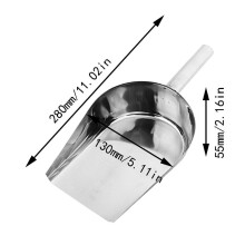 Professional Ice Serving Spoon – Stainless Steel Bar Scoop, Rust-Resistant & Durable, Multi-Purpose for Bars, Restaurants & Kitchen | Compatible