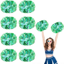 8 PCS Metallic Cheerleading Pom Pom for Team Spirit Sports Dance Cheering Kids Adults