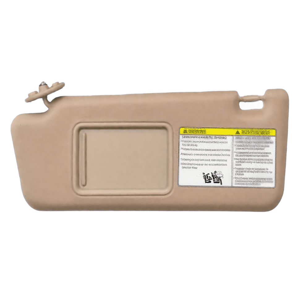 Left Driver Side Sun Visor For Toyota Tacoma 2005-2012 With Mirror, Replacement Oem 74320-04181-B1-Left- Beige 9329345186653