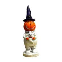 Violetti hattukurpitsa hymyilevät kasvot, halloween-kurpitsakoristelu, luovat koristeet, sisä- ja ulkotilojen sisustus pöytälevyille