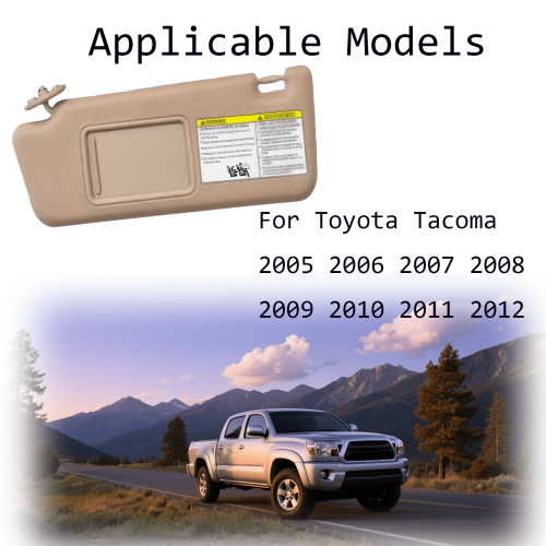 Αριστερό σκίαστρο οδηγού για Toyota Tacoma2005-2012με καθρέφτη, αντικατάσταση 1