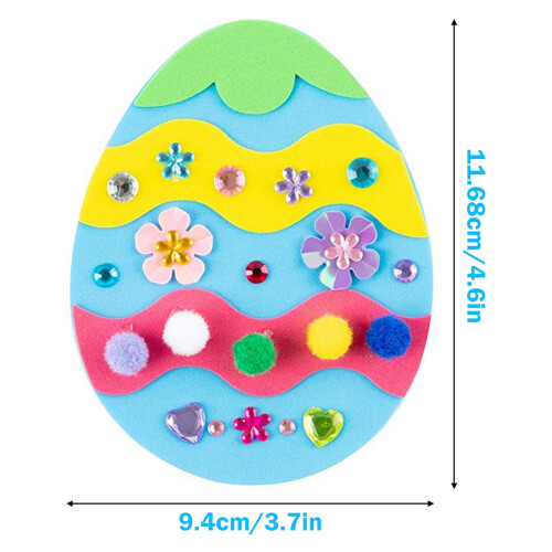 Påskehare-skumhobbysett med kyllinger og egg 2
